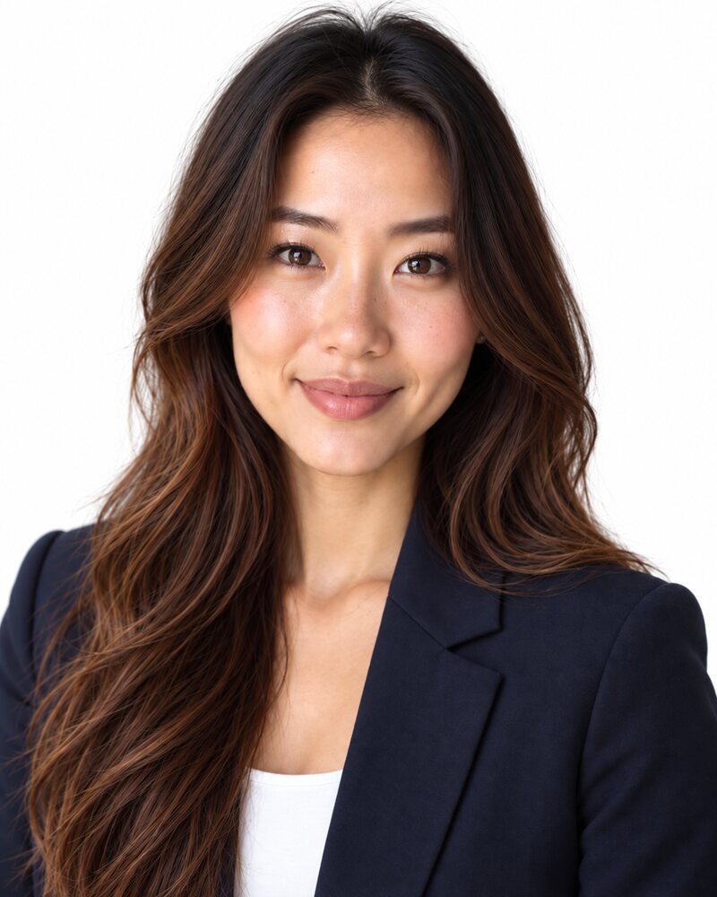 Headshot on a white background