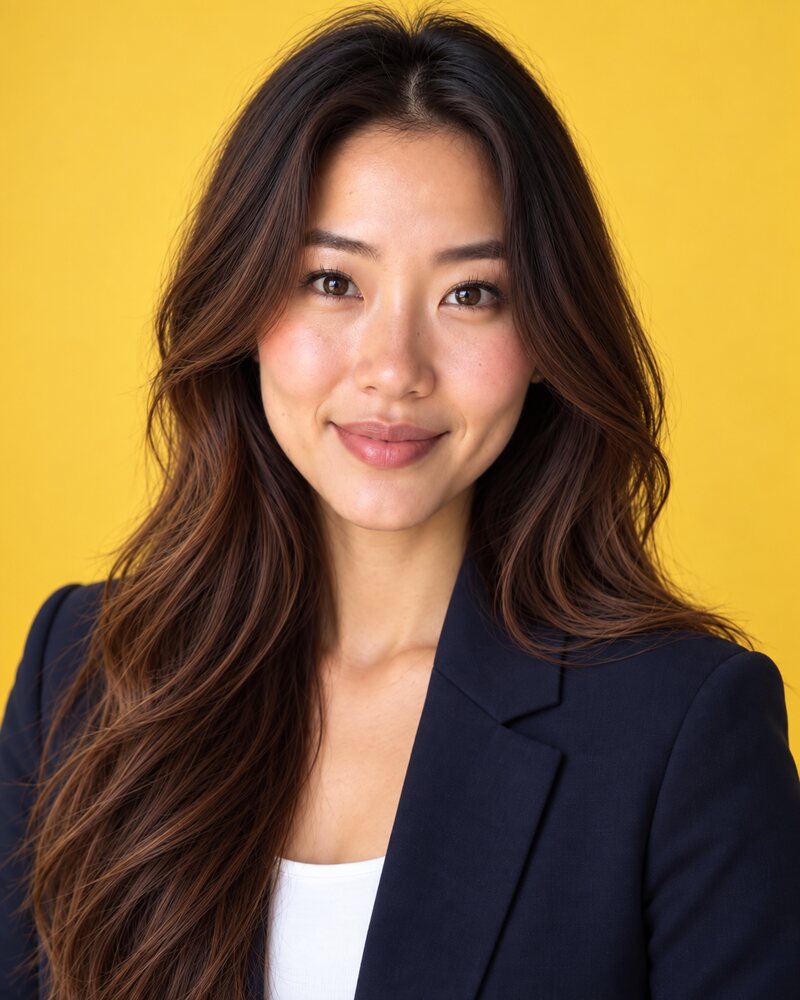 Headshot on a yellow background